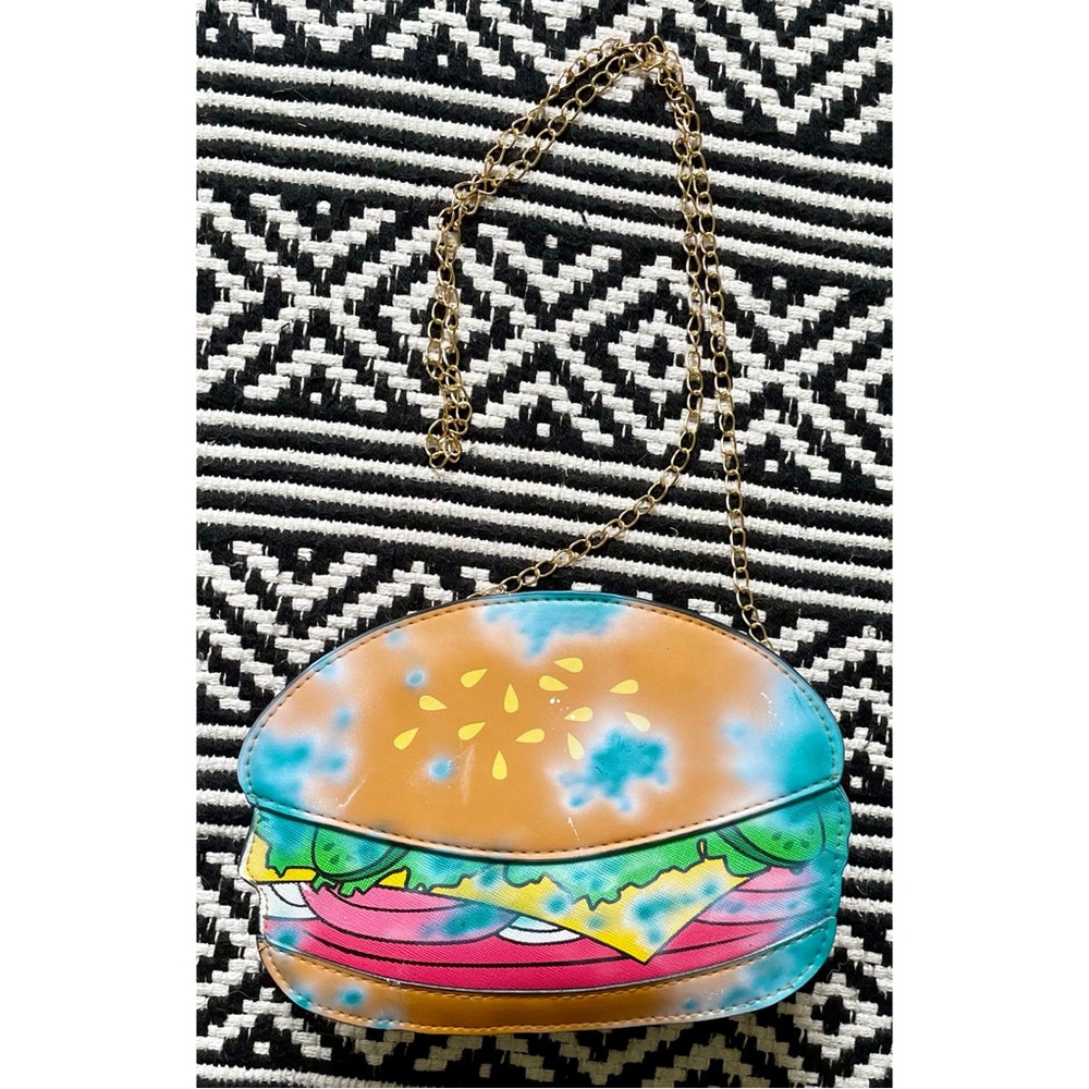 Halloween Cheeseburger Costume Cosplay Purse